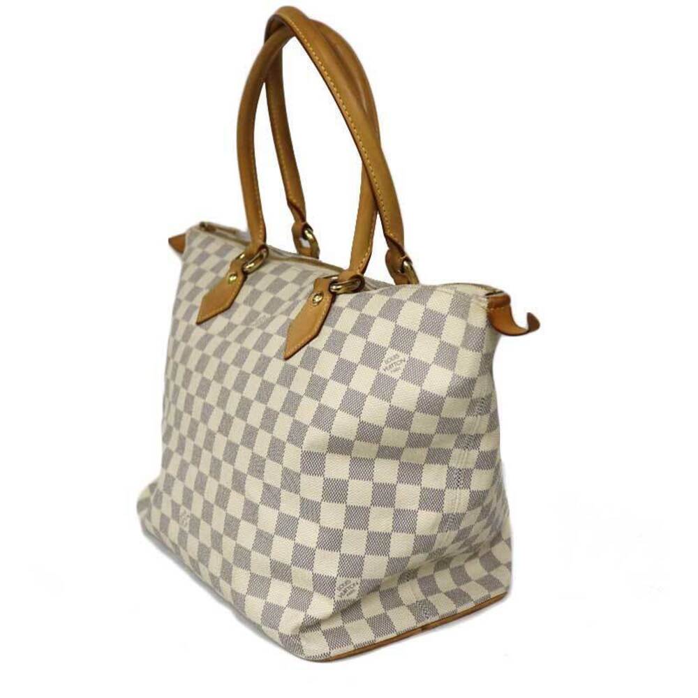 Louis Vuitton Damier White Saleya Azur Handbag